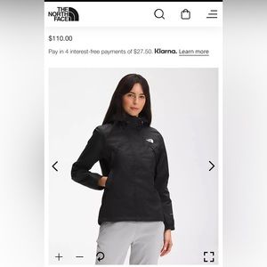 EUC - The North Face - Antora Rain Shell Jacket - XL - Black